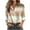 Khaki-1, variant on ShiShine Women's Floral Printed Button Down Shirts Blouse Tops Blouses Dressy Causal Long Sleeve Tunic Clothes
