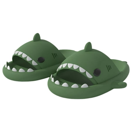 

Cute Shark Slippers for Women Anti-Slip Novelty Open Toe Slides Lightweight Sole Sandals for Boys Girls Shower Slippers Indoor/Outdoor Beach Shoes