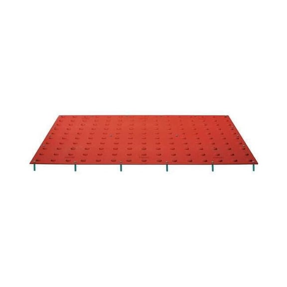 ADA Warning Pad Polymer Red, 2 ft W x 5 ft L, 7/16 in Thick