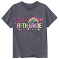 thumbnail image 3 of XEGLSBU Girls Tshirts Children's Casual Pattern Print Round Neck Short Sleeves z2604-a-Dark Gray Size 4-5 Years, 3 of 3