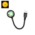 thumbnail image 1 of USB Powered Sunset Lamp 360 Degree Rotation LED Projection Night Light Romantic Photography Background Light, 1 of 8