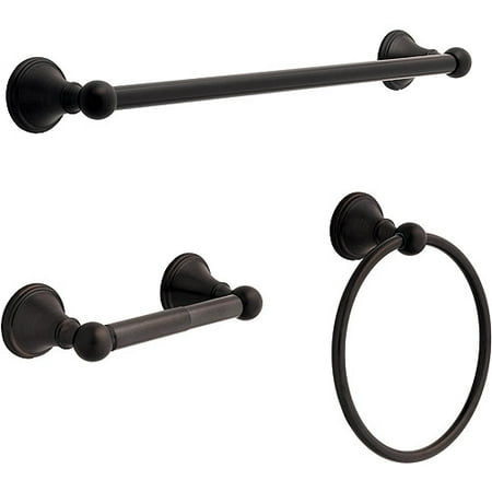 Crestfield 3-Piece Bath Hardware Set, Bronze