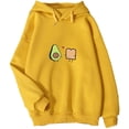 thumbnail image 1 of KEEVICI Cute Avocado Vegan Bread Cartoon Sudaderas con capucha para mujer Adepaton WMZY-667-15, 1 of 7