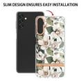 thumbnail image 2 of SaniMore for Samsung Galaxy A14 5G Case, Flexible TPU Magnetic Cover Support Wireless Charging Slim Flower Grass Pattern Shockproof Protective Shell for Ladies Women Girls, White Flowers, 2 of 8