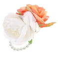 thumbnail image 4 of YOSADIER Wrist Corsage Orange Artificial Flowers and Leaves Design 1Pack 4.7X3.3In, 4 of 8