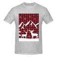 thumbnail image 4 of Bingfone Christmas Buffalo Plaid Men'S Loose Fit Short-Sleeve Pocket T-Shirt, 4 of 7