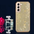 thumbnail image 4 of Compatible with Galaxy S22 Diamond Case Cute Bling Glitter Rhinestone Crystal Shiny Sparkle Protective Electroplate Plating Bumper Luxury Fashion Protection Cover for Women Grils, 4 of 14