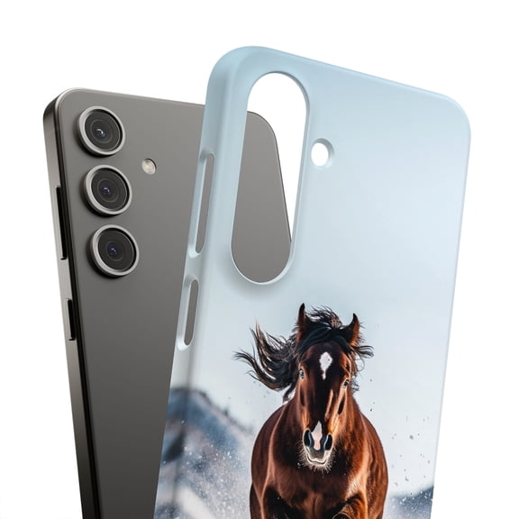 For Samsung Galaxy S24 Plus, Hard Shell, Galloping Horse Print, USA