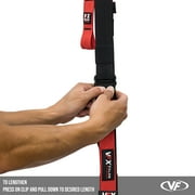 Valor Fitness Adjustable Bodyweight Suspension Strength Training Resistance Straps With Storage Bag - Portable VFX Full Body Home Gym Workout