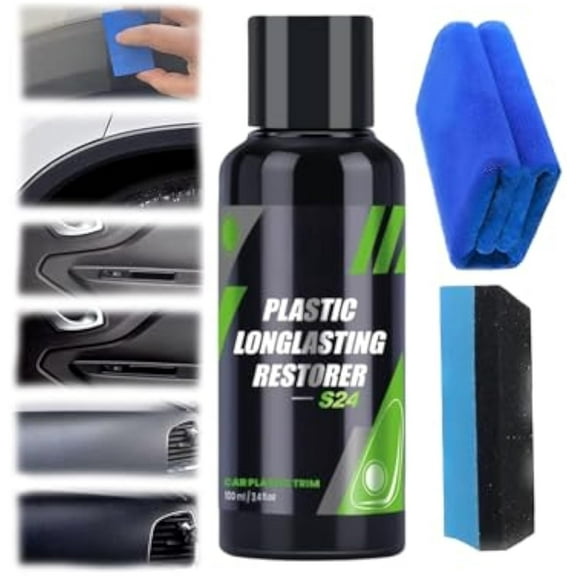 FadeFix Pro Nexa, Nexa Plastic Restorer, Plastic Rubber Leather Cleaner for Cars, Polishing/Cleaning/Protection, Bring Shine & Cleanliness Back to Any Coating, Fast, Easy, Without Tools (1Pcs)