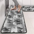 thumbnail image 2 of Kitchen Rugs Sets Of 2,Gray Highland Cow Bird Pattern Anti Fatigue Kitchen Mat Rugs Non Slip Washable,Decorative Kitchen Floor Mats for Kitchen,Sink,Laundry,17"x47"+17"x47", 2 of 5