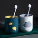 thumbnail image 5 of Vasos, vasos de baño irrompibles, vasos con patrón de diente de nube bonito, taza con cepillo TUNC Sencillez, 5 of 5