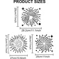 thumbnail image 3 of 3Pcs Large Fireworks Star Drawing Stencils Template with Paint Brush 11.8×11.8inch for Wood Wall Glass DIY Christmas Crafts, 3 of 9
