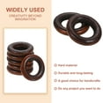 thumbnail image 3 of Uxcell 16Pack 30mm Natural Wood Rings, 6mm Thick Solid Wooden Circles for DIY Crafts, 3 of 6