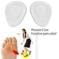 thumbnail image 2 of hengtong 6x1Pair Arch Pad Insole Foot Care Half Insoles High Heel Pad Clear, 2 of 8