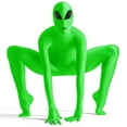 thumbnail image 3 of AltSkin Adult/Kids Full Body Stretch Fabric Zentai Suit Costume - Alien (XXS), 3 of 4