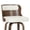 White-Solid Back, variant on FANCROU 26 inch Swivel Counter Height Bar Stools Set Of 1, PU Leather Seat With Solid Bentwood Back And Legs , Bentwood Walnut Color Back And Legs, White