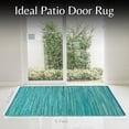 thumbnail image 3 of KLAVATE Striped Rag Rug Hand Woven & Reversible for Living Room Chindi Rug, 3 of 5