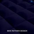thumbnail image 4 of Queen Size- 3 Piece 800 GSM Down Alternative 3 Inch Thick Upto 15" Deep Pocket Fitted Mattress-Topper Protector for Extra Soft Comfortable Sleep for All Season- Queen(60X80 Inche), Navy Blue, 4 of 5