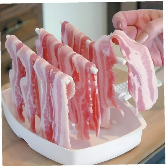 ACDANC Microwave Bacon Cooker Tray,Easy&Convenient Kitchen Tool,Perfect for Crispy Bacon,1 Piece