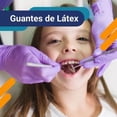 thumbnail image 4 of Guantes descartables Ambiderm Plus color violeta talle M de látex con polvo x 100 unidades, 4 of 8