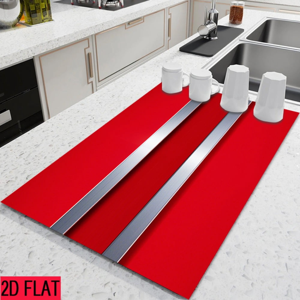 2D flat 1 kitchen stove cover, simple and artistic pattern design, Nordic-style kitchen mat, coffee machine mat, operation counter decoration, the first choice for kitchen gifts. The size is 28.3x20.