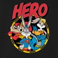 thumbnail image 4 of DC Comics Boys Superman Super Hero Long Sleeve T-Shirt, Looney Tunes for Little and Big Boys Sizes 4-20, Black, 14-16, 4 of 6