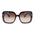 thumbnail image 2 of 90s Diva Womens Rectangle Butterfly Plastic Designer Sunglasses Tortoise - Brown, 2 of 4