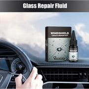 Denhf Windshield Crack Repair Kit, Window Crack Repair Kit, Windshield Repair Kit for Chips and Cracks, Car Windshield Crack Repair Liquid for Car Windscreen Tool, Glass Repair Kit, 0.68oz/20ml