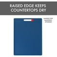 thumbnail image 6 of Dexas NSF Certified Polysafe Cutting Board with Handle, 11 x 14.5 Inches, Reversible Kitchen Cutting Board, Blue, 6 of 6