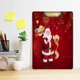 thumbnail image 4 of Coolnut Santa Claus 12.5"x9" Clipboard, Acrylic Fashion Letter A4 Size Clipboards with Metal Clip for Office School -12.5x9in, 4 of 7