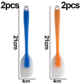 thumbnail image 2 of Espátulas de silicona, para cocinar y hornear antiadherentes, 4 raspadores de silicona, 2 of 5