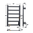 thumbnail image 3 of Topdattion Smart Wireless Electric Towel Warmer | Blade Thin 6 Bar Design | Matte Black, 3 of 3