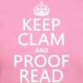 thumbnail image 3 of CafePress - Keep Calm And Proof Read (Clam) T Shirt - Women's Traditional Fit Dark T-Shirt, 3 of 4