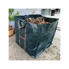 Sac à Déchets de Jardin Extra Grand 63 Gallons Sac Réutilisable Sac de Jardinage Pliable Pelouse Piscine Jardin Feuilles Tombées Sac Poubelle Portable Sac de Rangement pour Déchets de Jardin