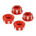 thumbnail image 1 of Tuercas Hexagonales de Aluminio Unique Bargains M4 Rojo 4Pcs, 1 of 6