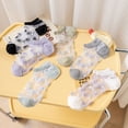 thumbnail image 4 of YAOBAMM Invisible Socks Women Shoes 1 Pair Invisible All Match Elastic Breathable Short Weaving Sole Cool Polyester Transparent Design, 4 of 7