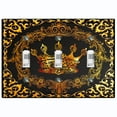 thumbnail image 1 of Metal Light Switch Plate Cover Elegant Black Crown Frame FRA021, 1 of 13