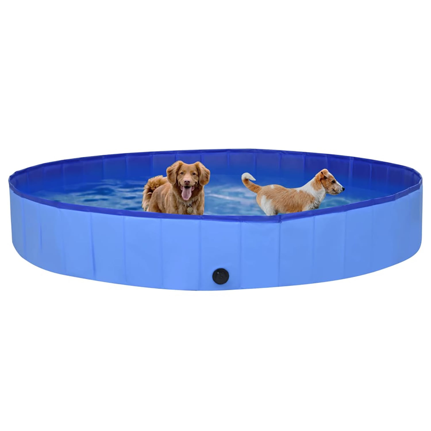 Pefilos 118.1" Foldable Dog Swimming Pool Large, Medium, Small Sizes, PVC Pet Pool for Outdoor, Blue Pefilos 118.1" Foldable Dog Swimming Pool Large, Medium, Small Sizes, PVC Pet Pool for Outdoor, Blue