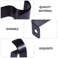 thumbnail image 2 of LHXC  3pcs Black Curtain Rod Brackets- type Adjustable Curtain Rod Holder Heavy Duty Curtain Brackets Single Rod Bracket for Wall ( 25mm ), 2 of 6
