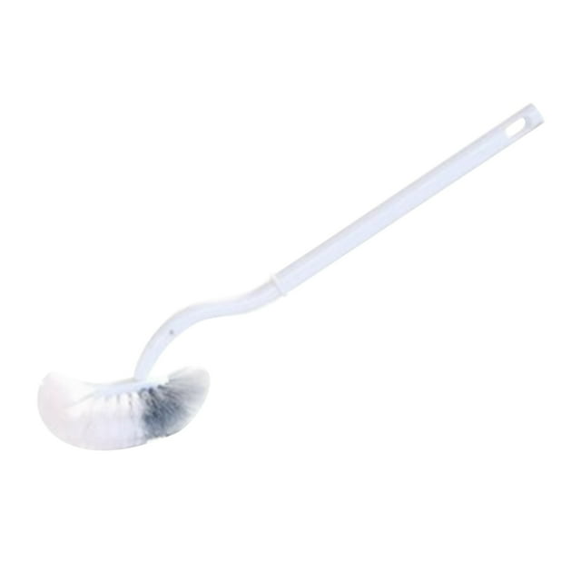 Brosse de Toilette Design Courbé 39CM Petite Taille Support Facile à Cacher Rangement Résistant à l'Espace Facile à Assembler Savon pour Cuisine pour Laveuse Acier Inoxydable pour et Casseroles Mini Savon Montage Mural Long Manche