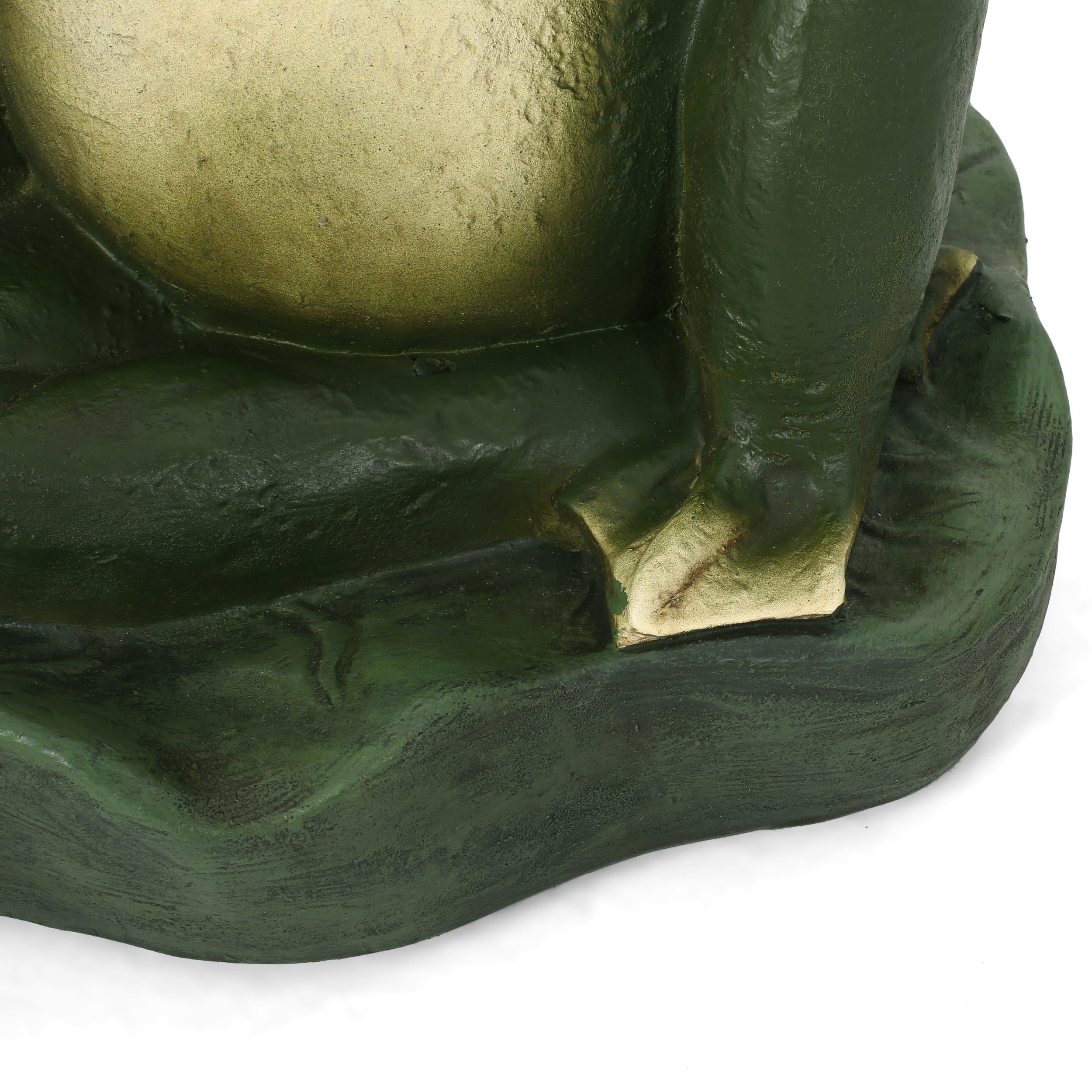 Ziggy Outdoor Frog Umbrella Base, Green