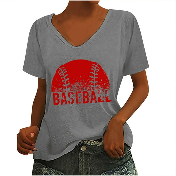 Camiseta sin mangas con cuello en V y estampado informal elegante para mujer OAVQHLG3B Store lin121212