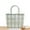 green big, variant on Summer Handbag For Women Fashion Transparent Jelly Bag Female Large Capacity Woven Beach Bag Handmade Shopping Basket Tote Bolsa