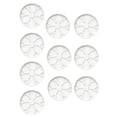 thumbnail image 2 of harayaa 10-Piece Flower Pot Tray Set with Safety Support, Drainage Holes, Spacious Plant White, 2 of 8