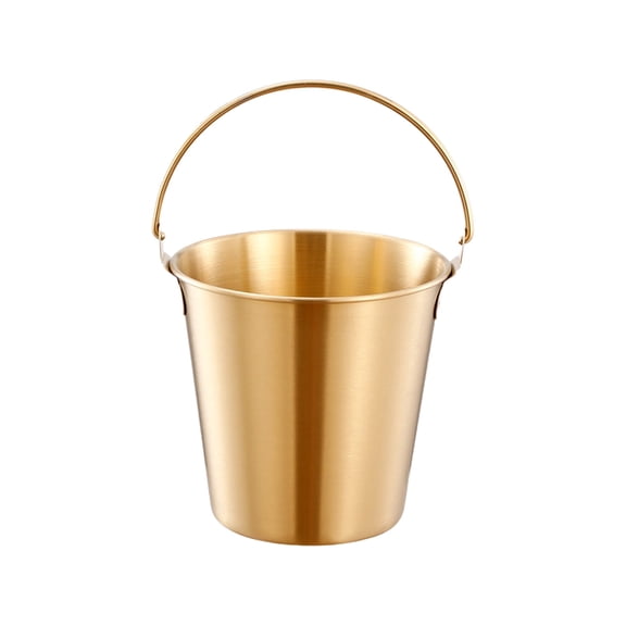 Gold Versatile Beer Bucket With Secure Lid And Compact Size For Easy Carrying And Storage Suitable For Restaurants And Home Use
