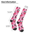 thumbnail image 4 of Vsdgher Panda Heart Valentine Pink Print Thigh High Socks Extra Long Stretchy Sock Women Over Knee High Opaque Stocking Daily Wear, 4 of 5