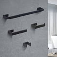 thumbnail image 3 of AWZTOO 4 Piece Bathroom Hardware Set Wall Mount Bathroom Accessories Bathroom Towel Holder Bar Set Stainless Steel Bath Fixtures Polished Chrome, 3 of 5