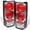Chrome Housing with Clear Lens, variant on AKKON - For Chevy Astro GMC Safari Van Black Bezel Tail Lights Brake Driver/Passenger Lamps Pair