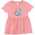 thumbnail image 3 of Inktastic Blue and Pink Baby Dragon First Birthday Girls Baby Dress, 3 of 5